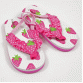 Tüdrukute varbavahe sandaalid maasikatega