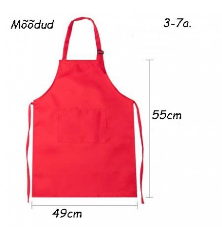 Laste käsitööpõll nimetikandiga punane 55x49cm (S)