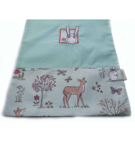 Perzonalised PJ or shoe bag with bunny applique