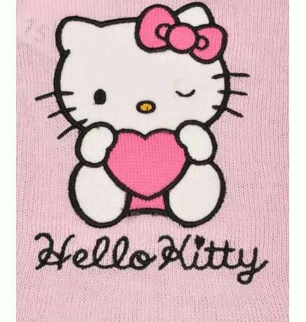 Hello Kitty kootud kleit Sanriolt. Helehall.