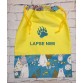 Personalized bag Bear's footprint yellow